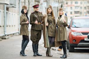 На площадке у здания агентства «Минск-Новости» водителей угощали солдатской кашей 3